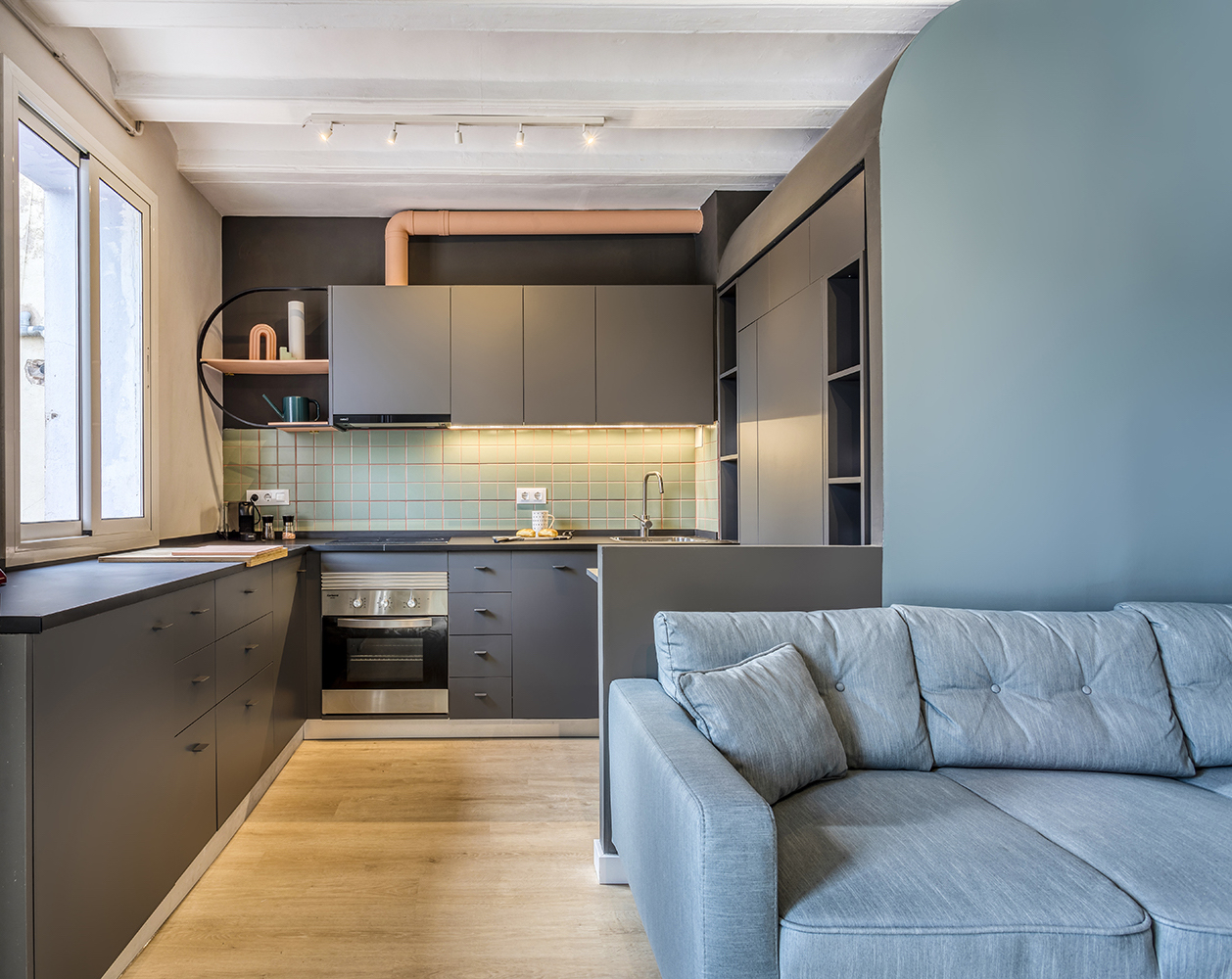 Small apartment interior design Barcelona