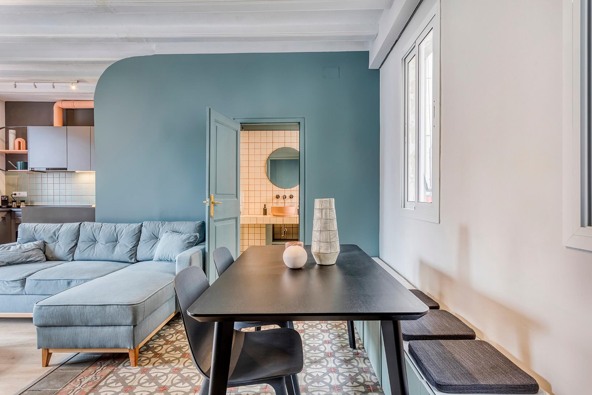 Small apartment interior design Barcelona