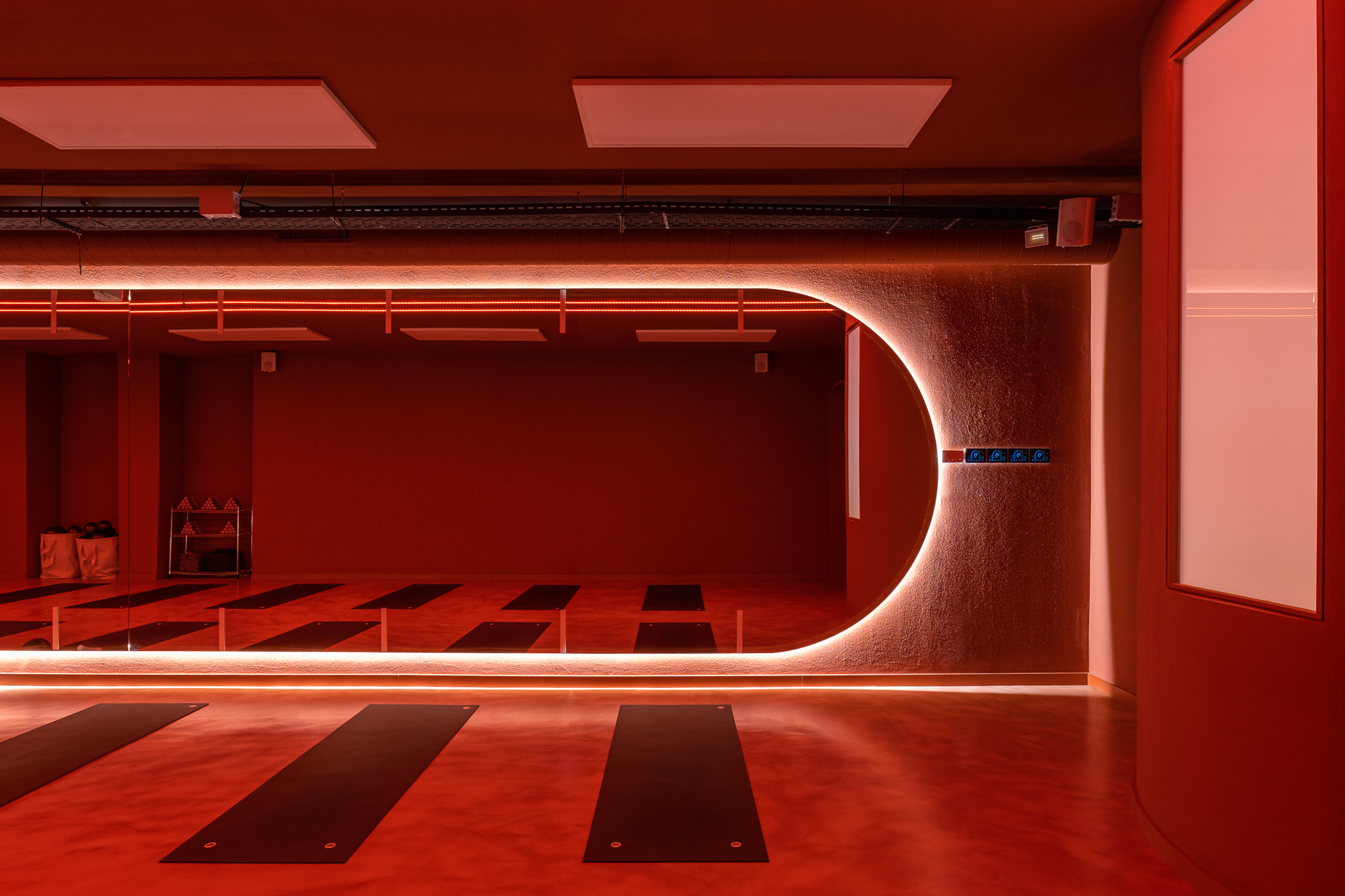 Fitness studio interior design Barcelona