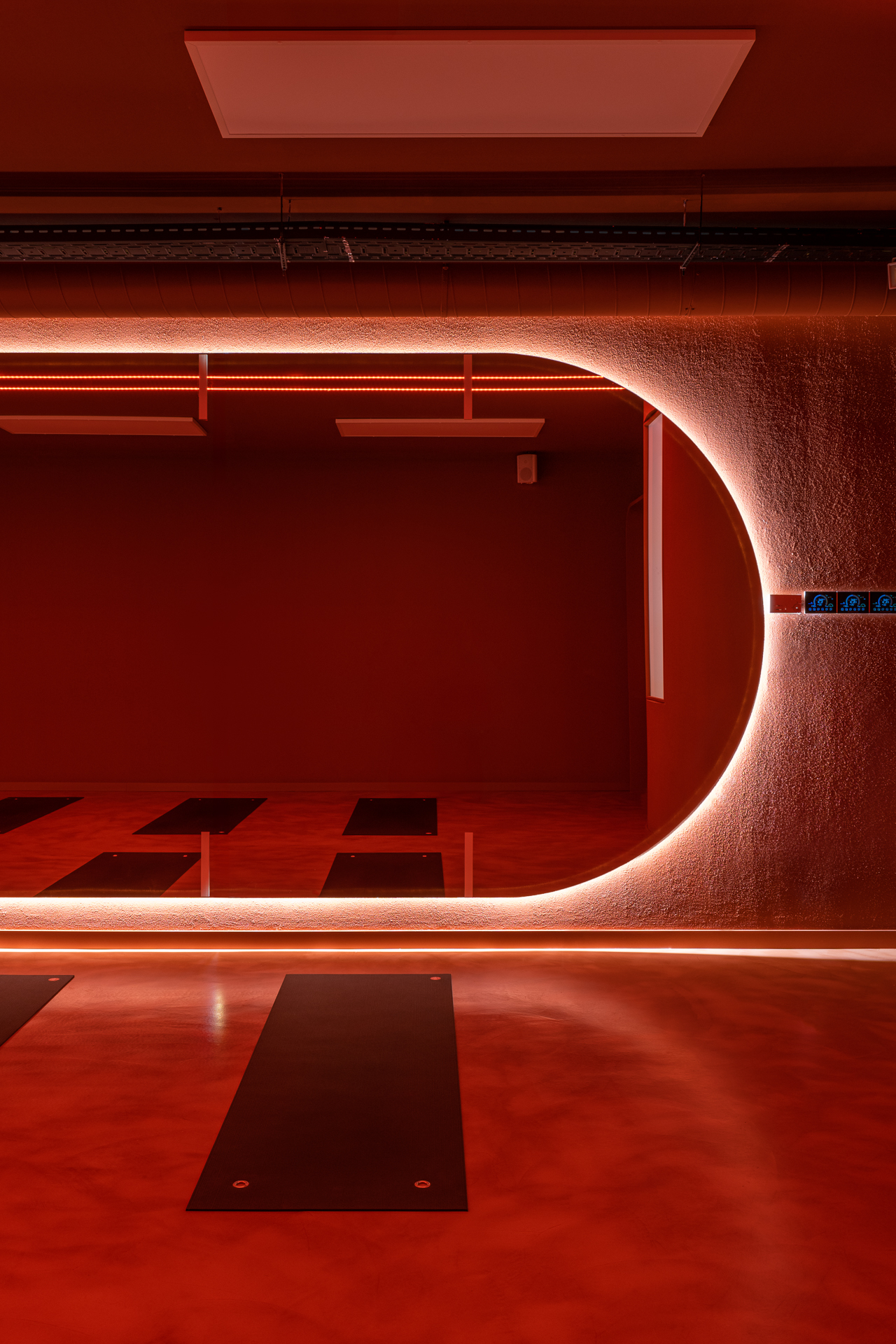 Fitness studio interior design Barcelona