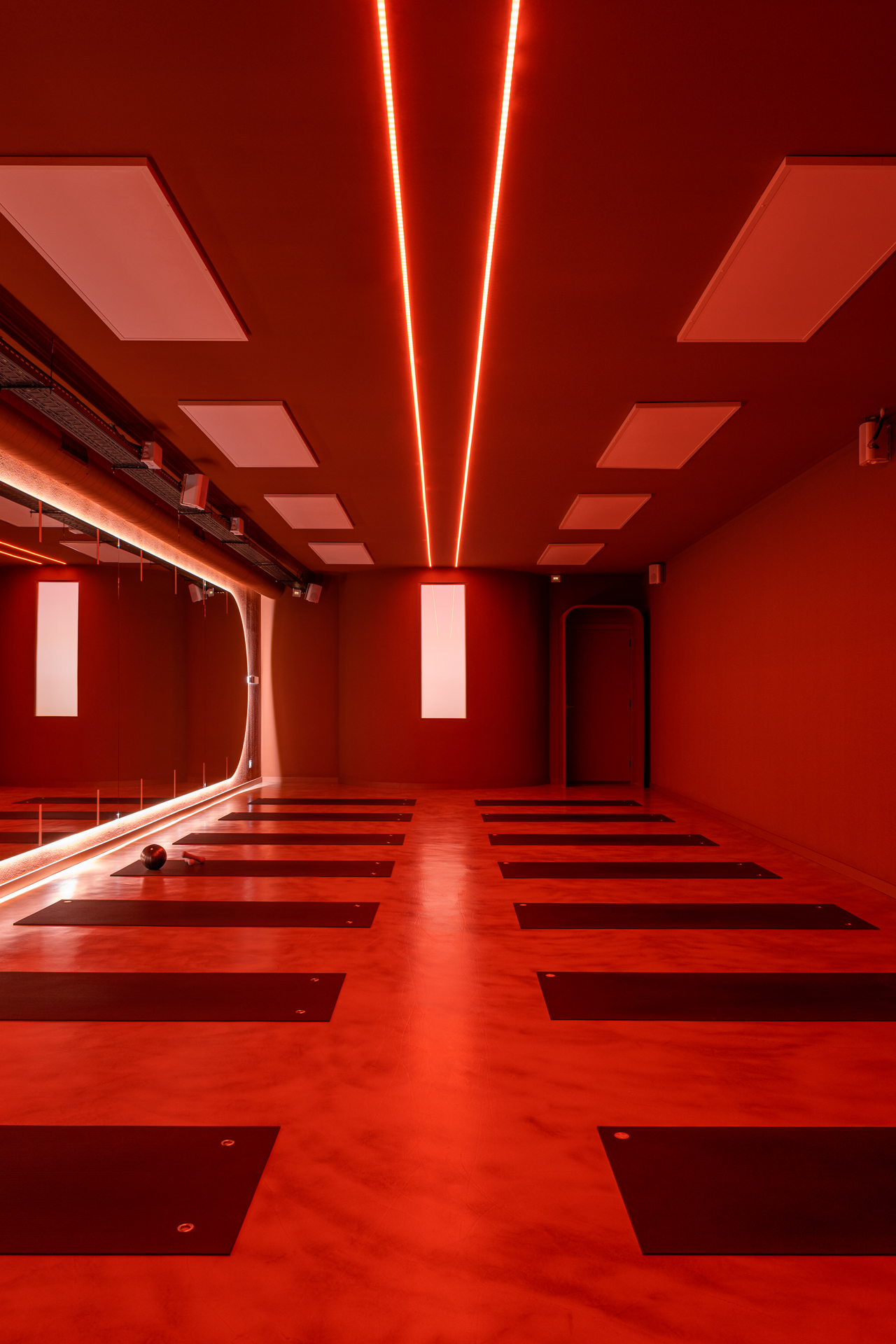 Fitness studio interior design Barcelona
