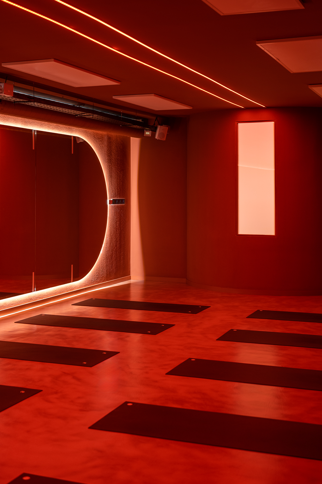 Fitness studio interior design Barcelona