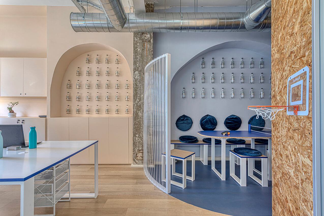 Modern workspace design project Barcelona