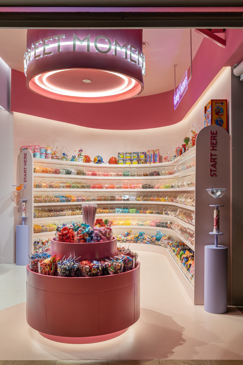 Candy store interior design project in Barcelona