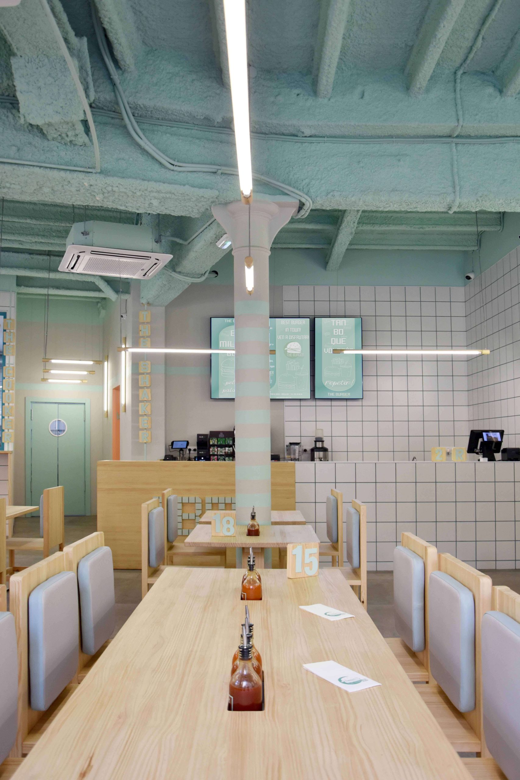 Creative restaurant interior design project in Barcelona