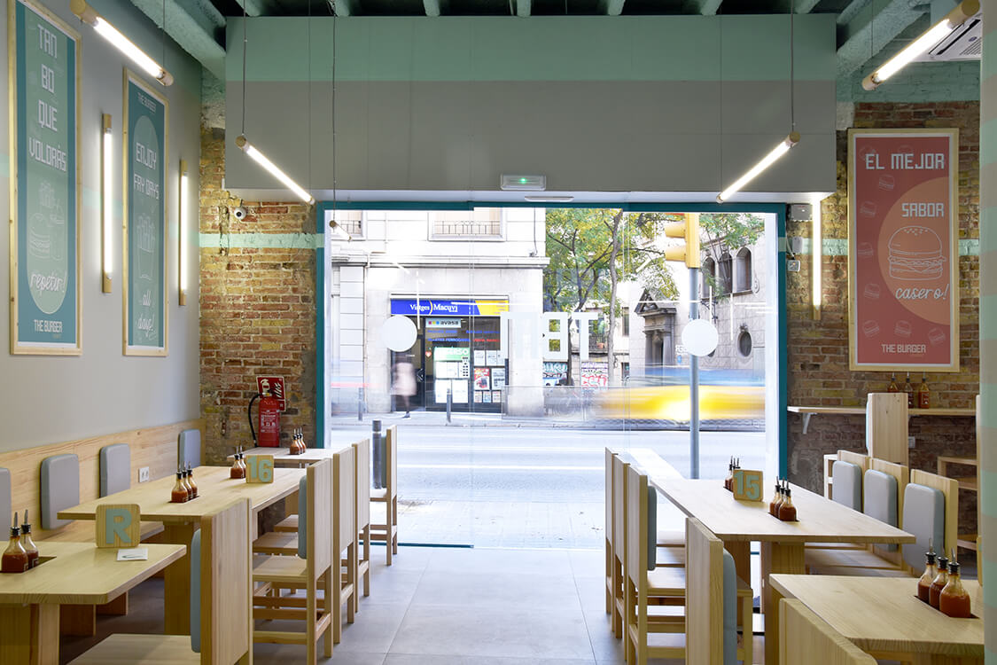The Burger Maker restaurant interior design