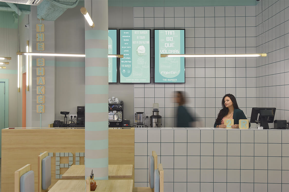 The Burger Maker restaurant interior design